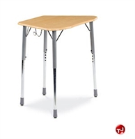 Picture of AILE Adjustable Height Trapezoid Classroom Student Desk
