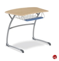 Picture of AILE Sled Base Classroom Student Desk, Book Basket