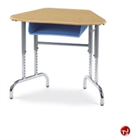 Picture of AILE Adjustable Height Trapezoid Classroom Student Desk