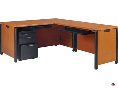 Picture of AILE L-Shape Office Desk Workstation, Mobile Pedestal