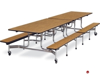 Picture of AILE Mobile Folding Cafeteria Kids Bench Table