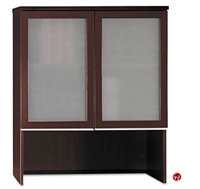 Picture of ADES 36"W Bookcase Overhead Storage with Glass Doors