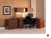 Picture of ADES 72" L Shape Office Desk Workstation,Overhead, Lateral File