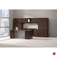 Picture of ADES Executive Office Desk Workstation,Storage Credenza,Lateral File