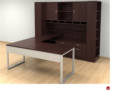 Picture of Peblo Custom 72" U Shape Contemporary Office Desk Workstation