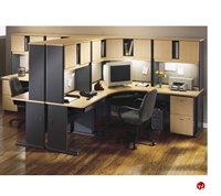 Picture of ADES 2 Person L Shape Corner Office Desk Workstation