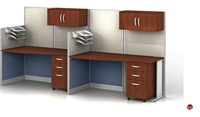 Picture of ADES Cluster of 2 Person Office Desk Cubicle Workstation