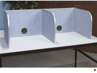 Picture of Double Privacy Desk Panel, Study Carrel with Grommet