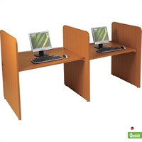 Picture of Cluster of 2 Person Study Carrel Telemarketing Workstation