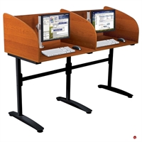 Picture of Double Study Carrel Telemarketing Workstation