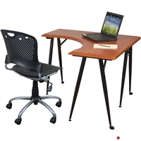 Picture of Mobile L Shape Office Desk Training Table