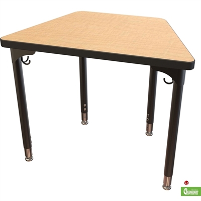 Picture of Height Adjustable Trapezoid School Training Table