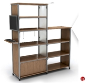 Picture of 60"H Starter Single Faced Bookcase Shelving,Steel Frame