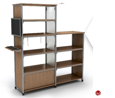 Picture of 60"H Starter Single Faced Bookcase Shelving,Steel Frame