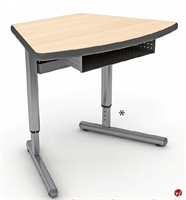 Picture of Apti Height Adjustable Modular Student Training Table, Bookbox