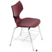 Picture of Bert Poly Stack Classroom Chair with Bookrack
