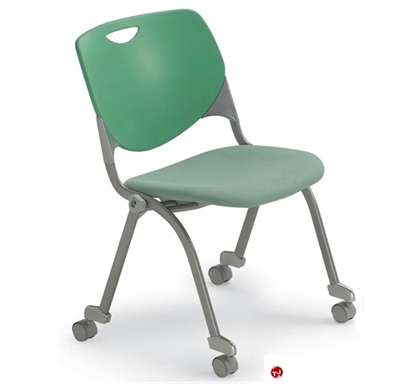 Picture of Bert Mobile Stacking Chair, Armless, Padded Seat