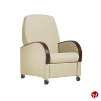 Picture of Healthcare Medical Mobile Recliner, Upholstered Arms