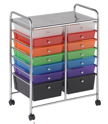 Picture of Astor Mobile Organizer Cart with Trays
