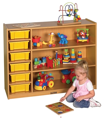 Picture of Astor 3 Shelf Wood Compartment Toy Open Storage