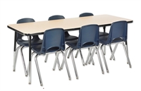 Picture of Astor 30" x 72" Height Adjustable School Activity Table