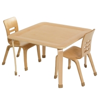 Picture of Astor 30" Square Kids Play Wood Table