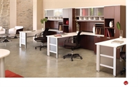 Picture of KI Aristotle 3 Person L Shape Office Desk Workstation