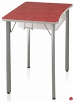 Picture of KI Intellect Wave Height Adjustable Classroom Desk, Book Box