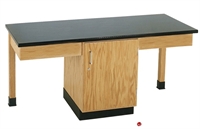 Picture of DEVA 2 Person Student Work Table, Storage Door Cabinetry