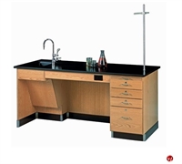 Picture of DEVA 72" Science Lab Sink Desk, Phenolic Resin Top