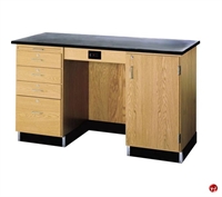 Picture of DEVA 30" x 60" Science Lab Study Table with Storage, Epoxy Resin Top