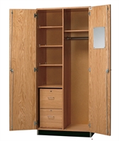 Picture of DEVA Multi Storage Wardrobe Wood Cabinet, Coat Rod