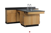 Picture of DEVA Science Lab Medical Workstation with Sink and Storage Cabinetry