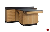 Picture of DEVA Science Lab Study Workstation, Storage Drawers Cabinetry