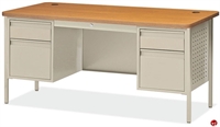 Picture of COPTI 30" x 60" Double Pedestal Steel Teachers Office Desk