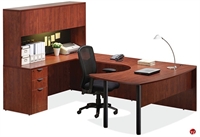Picture of COPTI U Shape Office Desk Workstation with Closed Overhead Storage