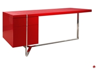 Picture of COX Contemporary Office Desk Table, Stainless Steel Base