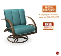 Picture of Homecrest Bellaire Aluminum Outdoor Swivel Rocker Chat Cushion Chair