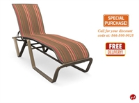 Picture of Homecrest Benton Alulminum Outdoor Sling Stack Lounge Chaise