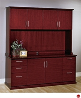 Picture of QSP Veneer Storage Buffet with Closed Overhead Storage.