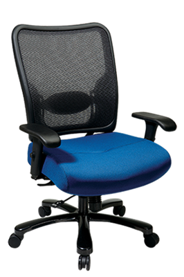 Picture of Big and Tall Ergonomic Mesh Swivel Chair with Adjustable Arms