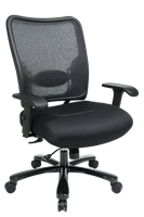 Picture of Big and Tall Ergonomc Mesh Office Swivel Chair with Adjustable Lumbar
