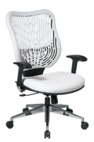 Picture of Ergonomic Mid Back Office Task Chair, Plastic Back with Adjustable Arms