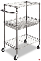 Picture of Mobile 3 Wire Shelf Open Push Cart