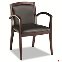 Picture of Contemporary Guest Side Reception Arm Wood Chair