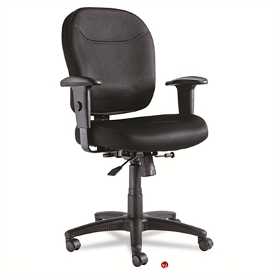 Picture of Mid Back Office Task Swivel Chair with Adjustable Arms