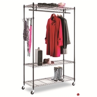 Picture of Mobile Coat Rack with Wire Shelves