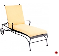 Picture of GRID Outdoor Wrought Iron Adjustable Cushion Chaise Lounge