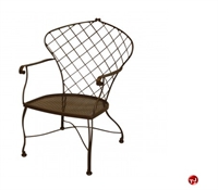 Picture of GRID Outdoor Wrought Iron DIning Arm Chair
