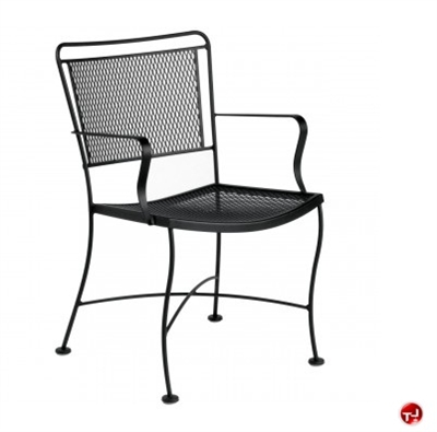 Picture of GRID Outdoor Wrought Iron Dining Arm Chair